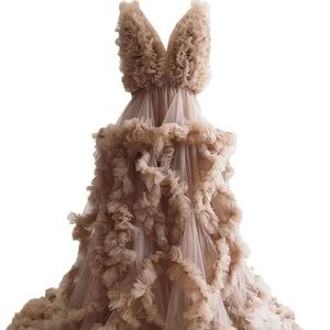 maternity tulle gown